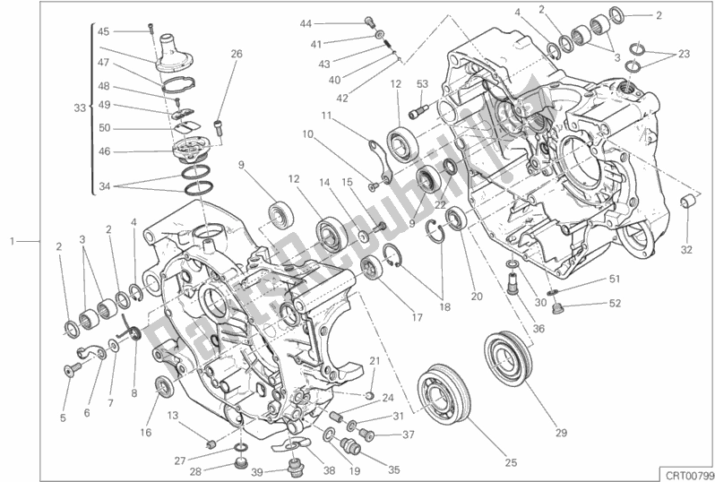 Toutes les pièces pour le 09a - Paire Demi-carters du Ducati Scrambler Cafe Racer Thailand USA 803 2019